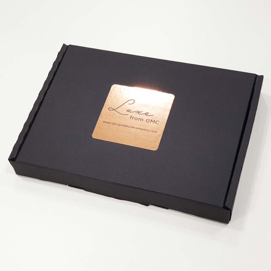 Silk masks are presented in a high quality gift box